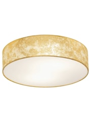 Eglo Gold Viserbella 1 Fabric Ceiling Light - Image 2 of 3