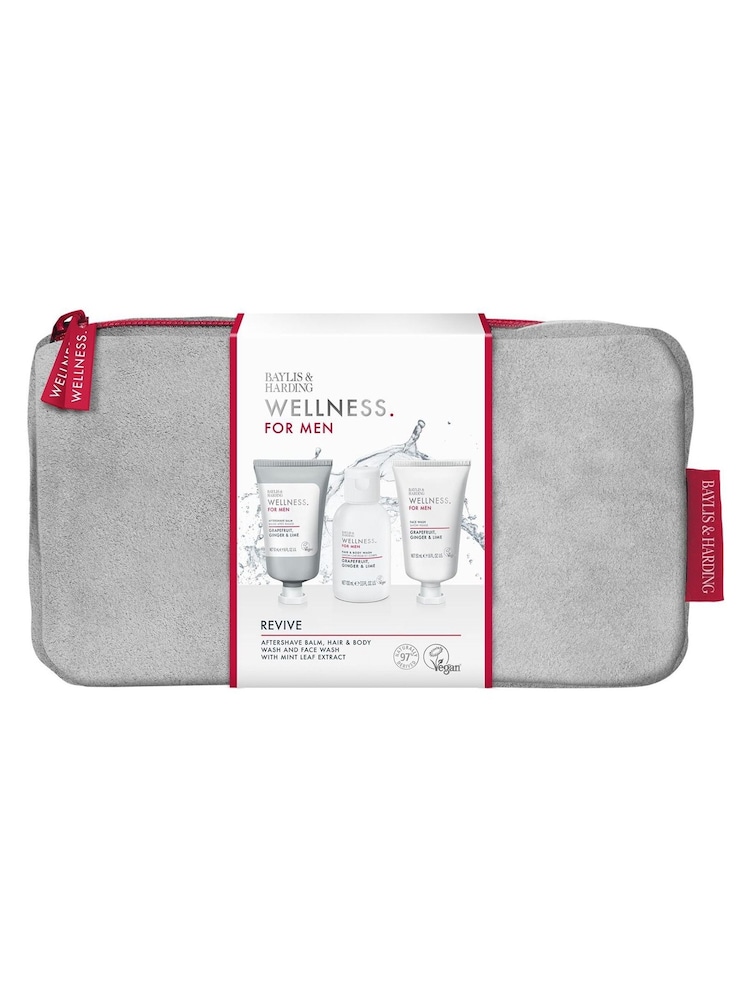 Baylis & Harding Wellness For Men Revived & Ready Wash Bag Gift Set - Image 1 of 5 Baylis & Harding Wellness For Men Revived & Ready Wash Bag Gift Set - Image 1 of 5