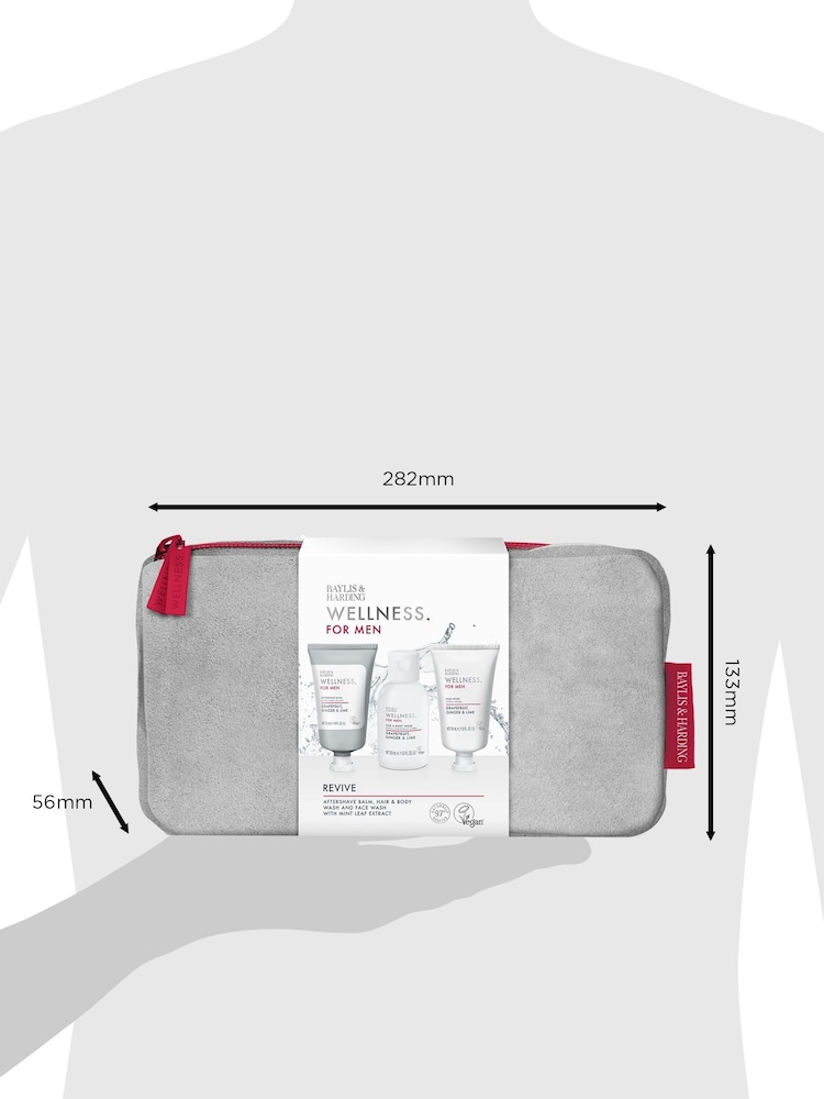 Baylis & Harding Wellness For Men Revived & Ready Wash Bag Gift Set - Image 5 of 5