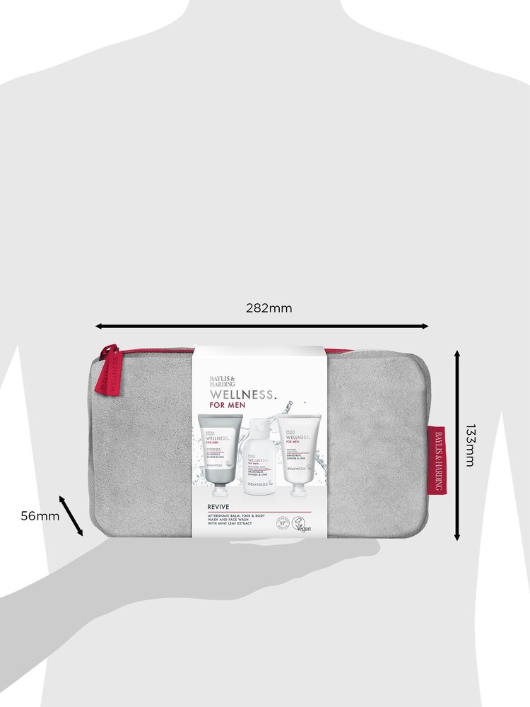 Baylis & Harding Wellness For Men Revived & Ready Wash Bag Gift Set - Image 5 of 5 Baylis & Harding Wellness For Men Revived & Ready Wash Bag Gift Set - Image 5 of 5
