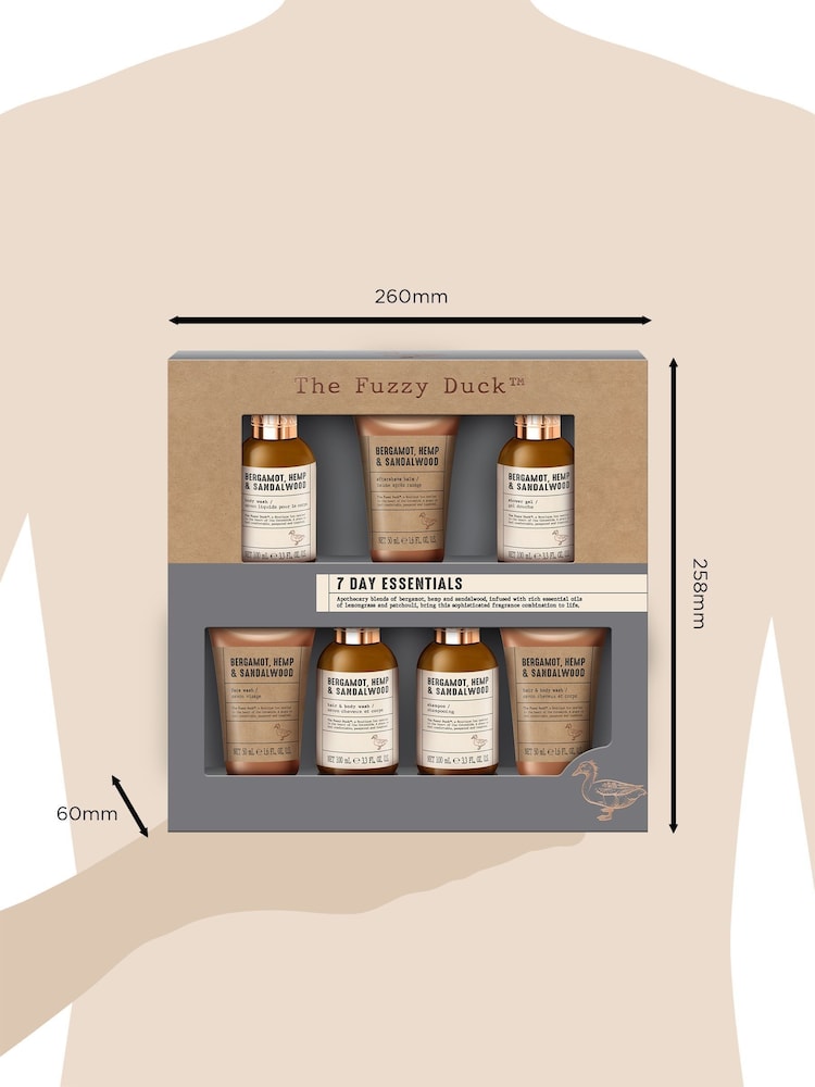 Baylis & Harding Bergamot, Hemp & Sandalwood 7 Day Essentials Brown Gift Set - Image 5 of 5