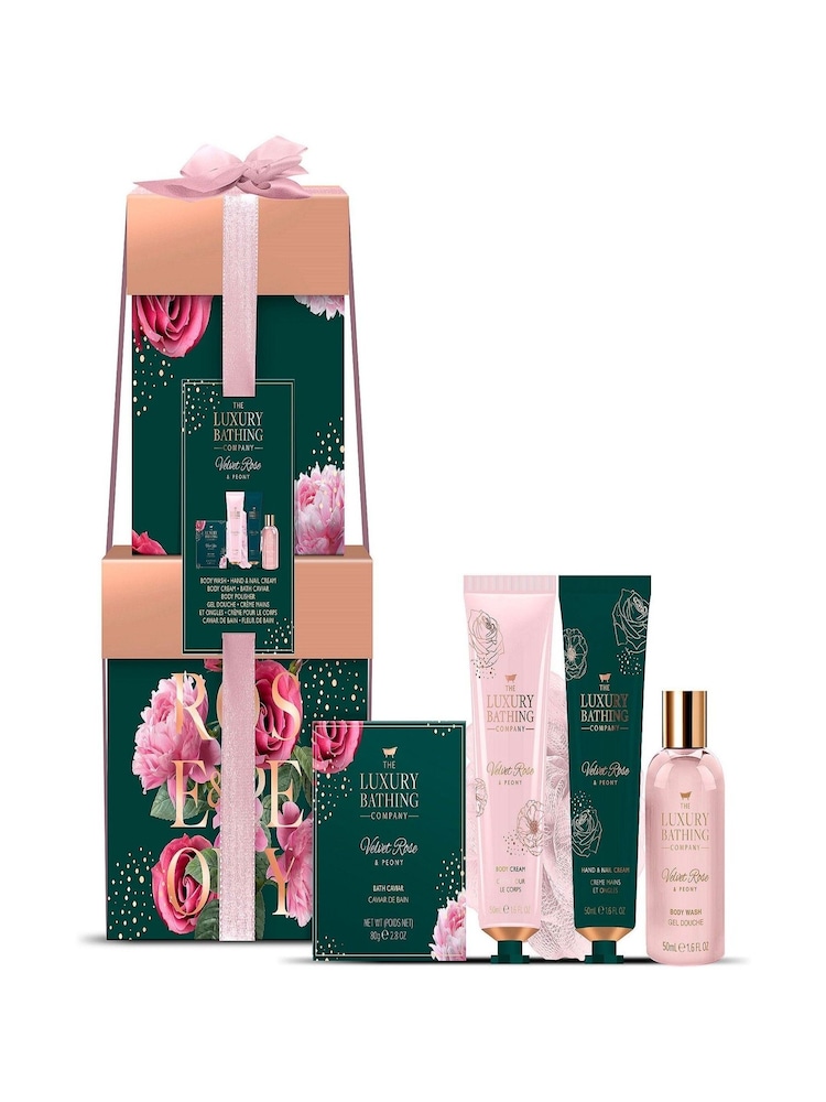 The Luxury Bathing Company Velvet Rose & Peony Complete Collection Gift Set - Image 1 of 1