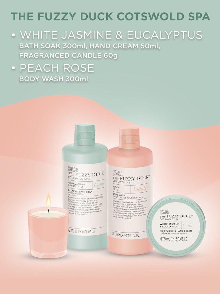 Baylis & Harding The Fuzzy Duck Cotswold Spa Luxury Candlelit Bathing Gift Set - Image 2 of 5