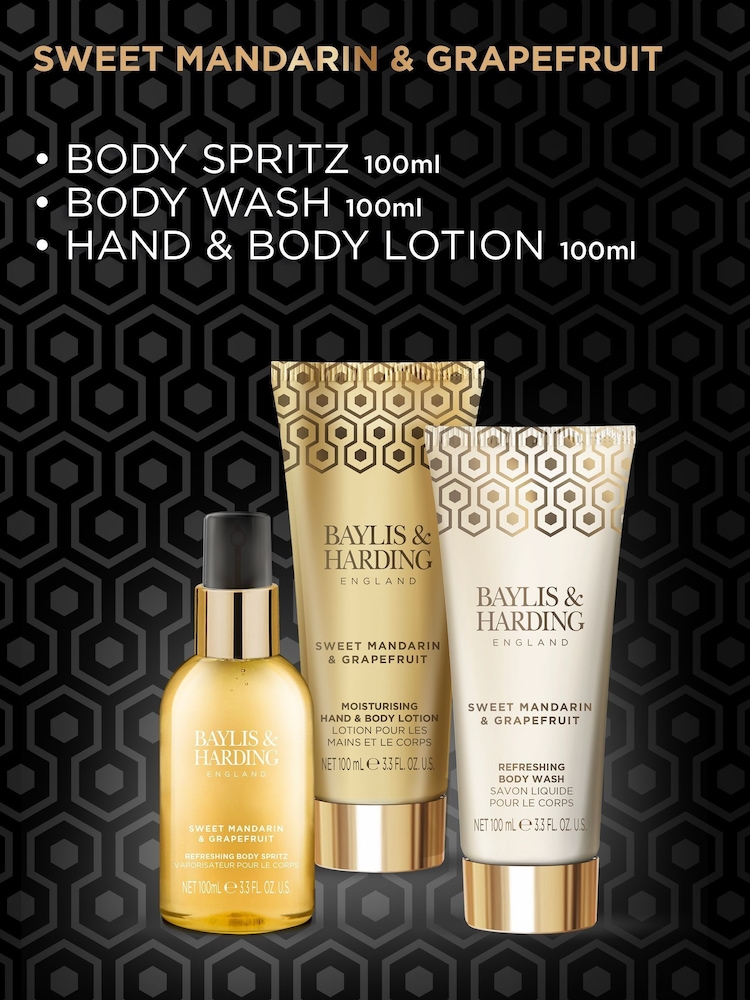 Baylis & Harding Sweet Mandarin & Grapefruit Luxury Wash Bag Gift Set - Image 2 of 5