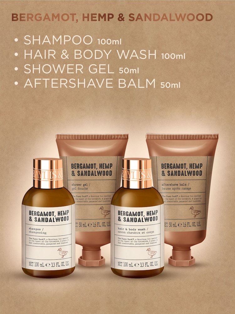 Baylis & Harding The Fuzzy Duck Bergamot, Hemp & Sandalwood Mens Luxury Wash Bag Gift Set - Image 2 of 5