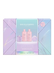 Baylis & Harding Jojoba, Vanilla & Almond Oil Gift Wrapped Candlelit Gift Set - Image 1 of 5