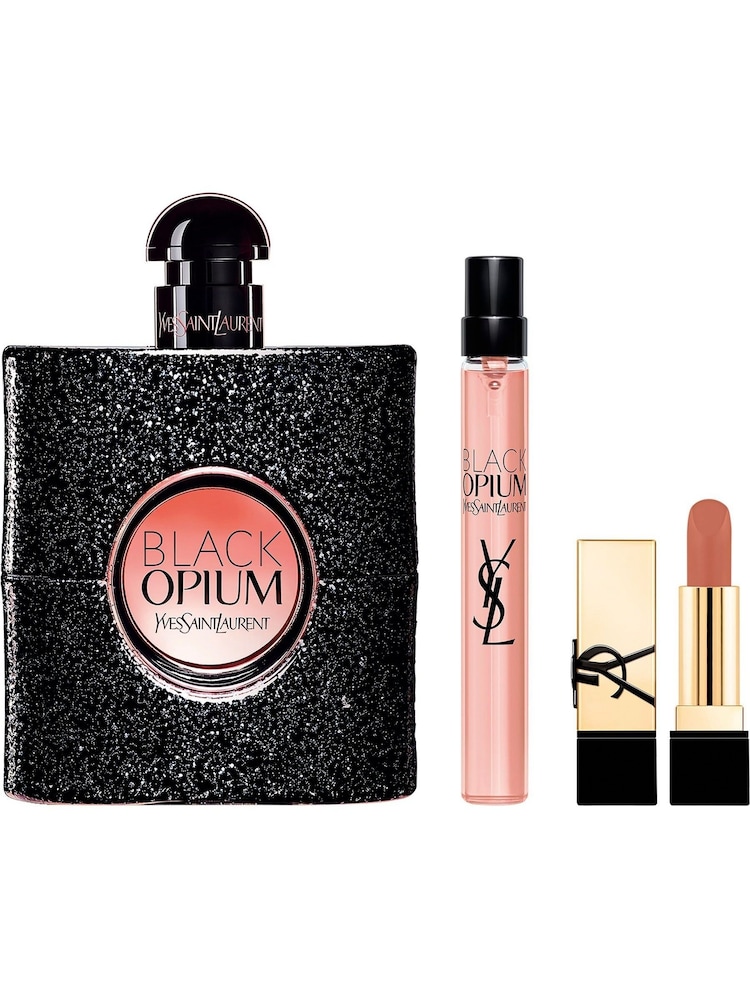 Yves Saint Laurent Black Opium Eau de Parfum 90ml + 10ml Duo with Mini Lipstick Gift Set - Image 2 of 5