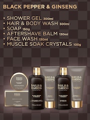 Baylis & Harding Black Pepper & Ginseng Mens Luxury Shower & Prep Gift Set - Image 2 of 5
