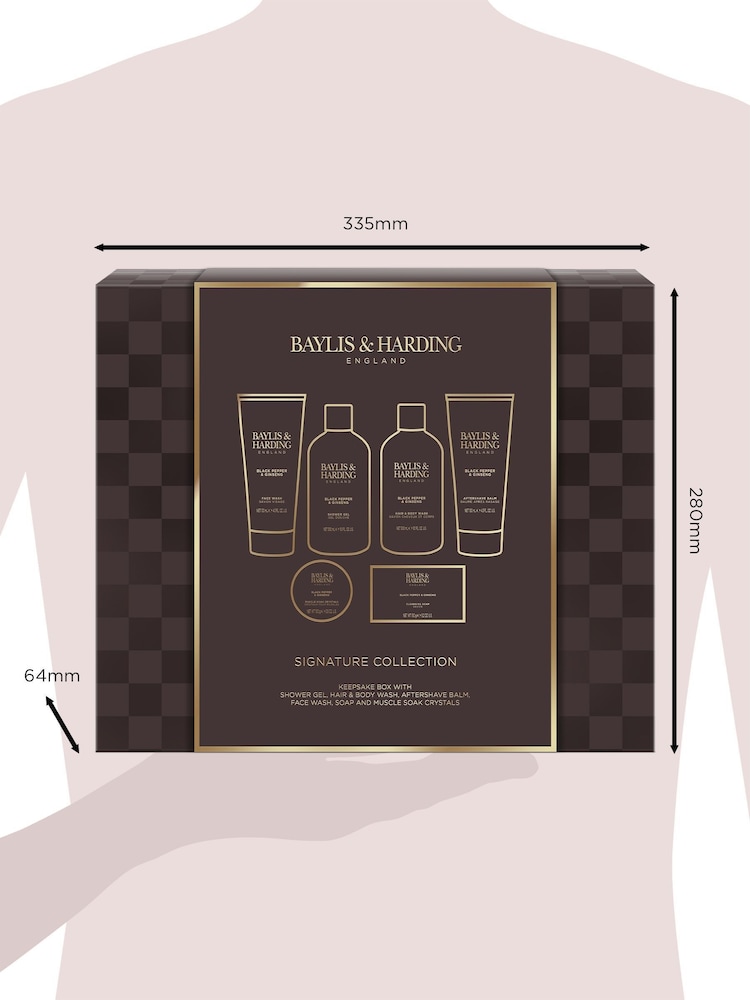 Baylis & Harding Black Pepper & Ginseng Mens Luxury Shower & Prep Gift Set - Image 5 of 5