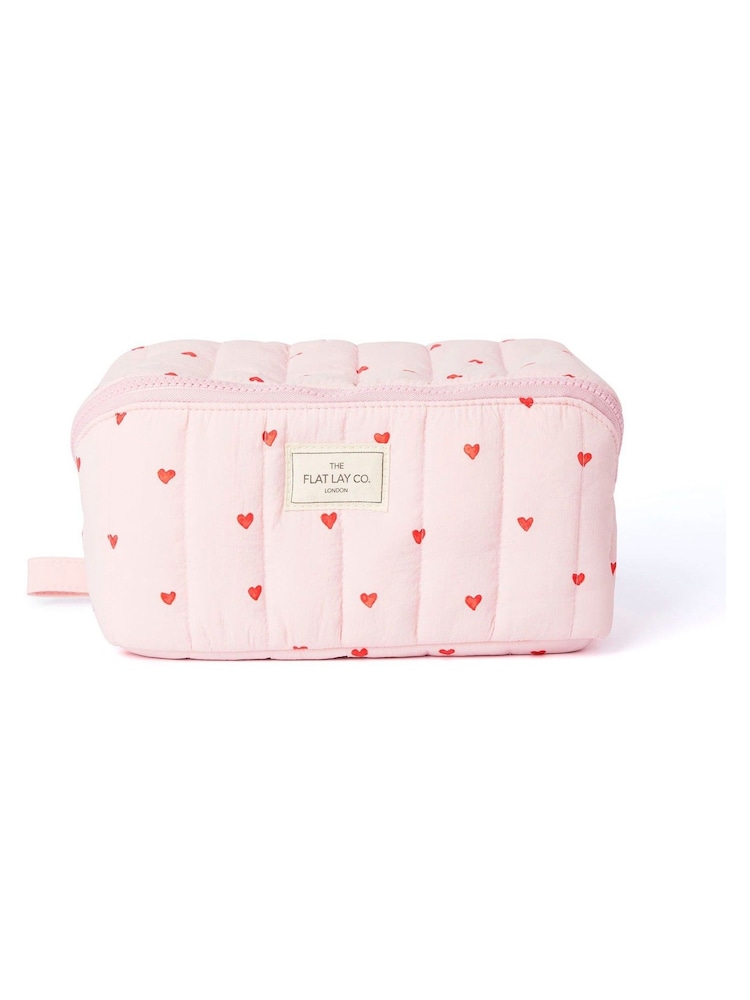 The Flat Lay Co. Marshmallow Open Flat Box Makeup Bag - Image 1 of 5