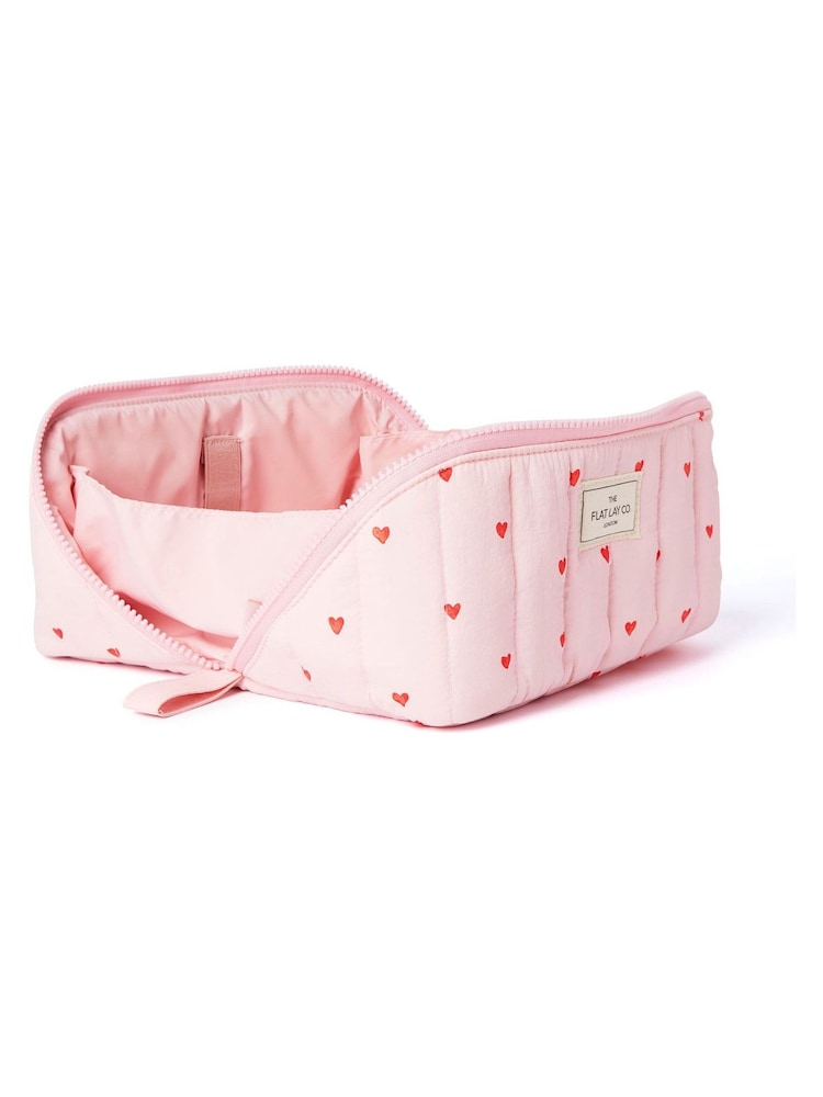 The Flat Lay Co. Marshmallow Open Flat Box Makeup Bag - Image 2 of 5