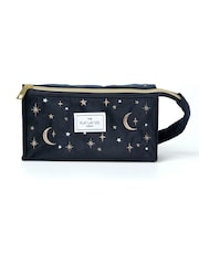 The Flat Lay Co. Velvet Embroidered Open Flat Box Bag - Image 1 of 5