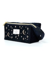 The Flat Lay Co. Velvet Embroidered Open Flat Box Bag - Image 2 of 5