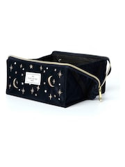 The Flat Lay Co. Velvet Embroidered Open Flat Box Bag - Image 3 of 5