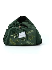 The Flat Lay Co. Velvet Embroidered Drawstring Makeup Bag - Image 3 of 5