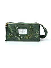 The Flat Lay Co. Velvet Embroidered Open Flat Box Bag - Image 1 of 5