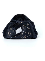 The Flat Lay Co. Velvet Embroidered Drawstring Makeup Bag - Image 3 of 5