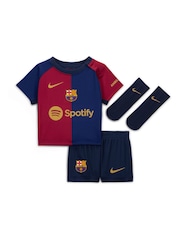 Nike Blue Infants Barcelona Home Stadium Kit 2024-25 - Image 1 of 3