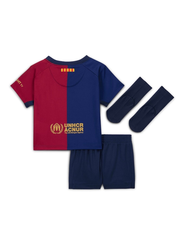 Nike Blue Infants Barcelona Home Stadium Kit 2024-25 - Image 2 of 3