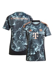 adidas Black Womens FC Bayern Away Shirt 2024-25 - Image 1 of 3