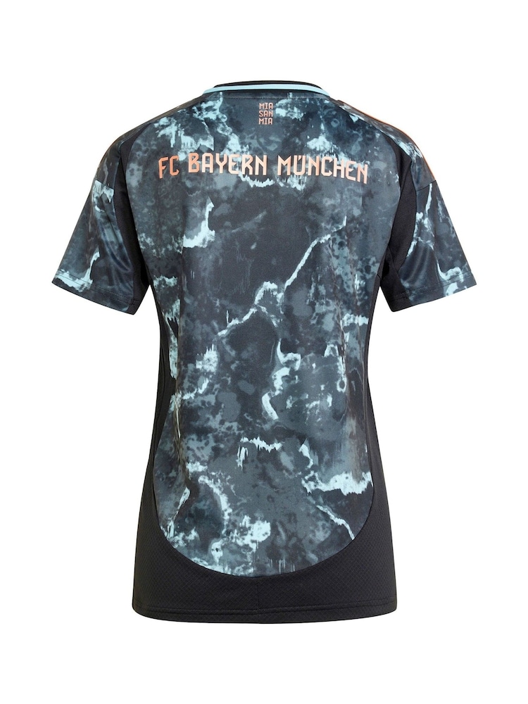 adidas Black Womens FC Bayern Away Shirt 2024-25 - Image 3 of 3