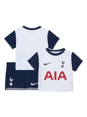 Nike White Infants Tottenham Hotspur Home Stadium Mini Kit 2024-25 - Image 1 of 3