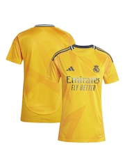adidas Orange Womens Real Madrid Away Shirt 2024-25 - Image 1 of 3