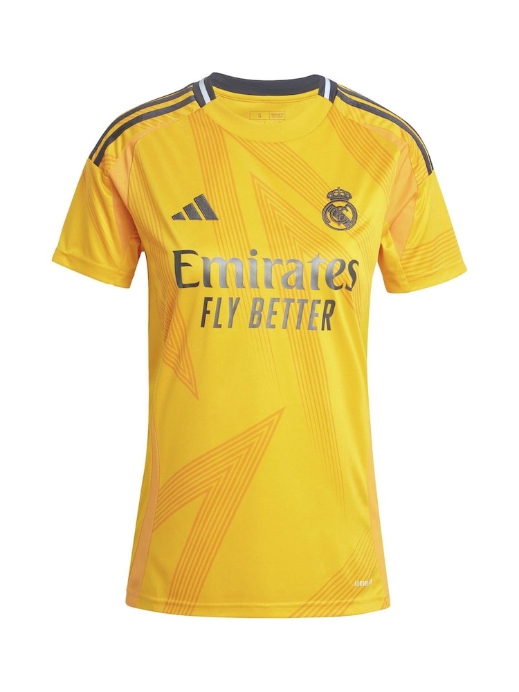adidas Orange Womens Real Madrid Away Shirt 2024-25 - Image 2 of 3
