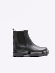 River Island Black Chelsea Boots - Image 1 of 4