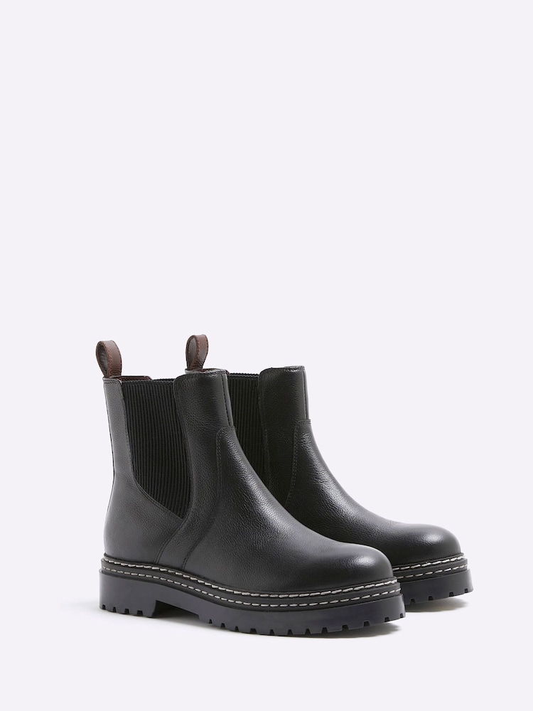 River Island Black Chelsea Boots - Image 2 of 4