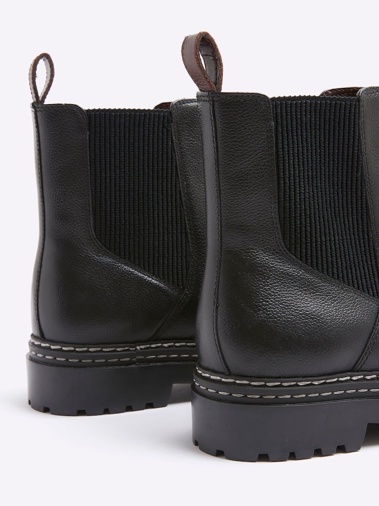 River Island Black Chelsea Boots - Image 4 of 4