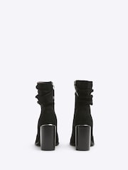 River Island Black Slouch Heeled Ankle Boots - Image 3 of 4