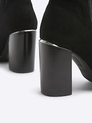 River Island Black Slouch Heeled Ankle Boots - Image 4 of 4