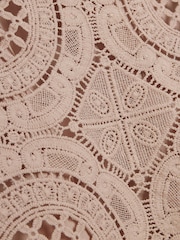 River Island Brown Long Sleeve Lace T-Shirt - Image 4 of 4