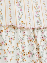 River Island Cream Floral Print Long Sleeve Pyjamas Set - Image 6 of 6