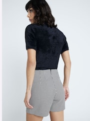 River Island Short Sleeve Fluffy Knit Top - Изображение 2 из 4