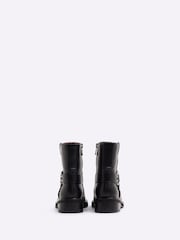 River Island Black Biker Ankle Boots - Image 3 of 4