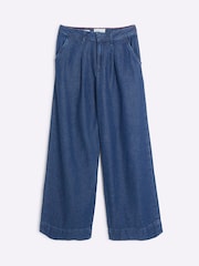 River Island Blue High Rise Tailored Baggy Jeans - Image 5 of 6