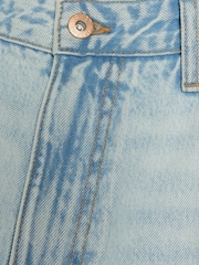 River Island Light Blue High Waisted Relaxed Straight 100% Cotton Jeans - Image 6 of 8