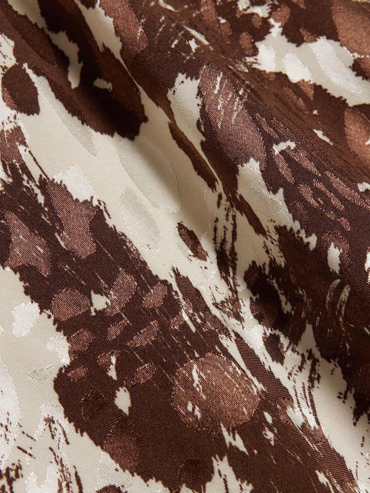 River Island Brown Leopard Printed Midi Dress - Image 4 of 4
