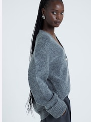 River Island dolg rokav; z dolgimi rokavi Button pletena jopa - Slika 1 iz 5