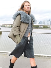 River Island dolg rokav; z dolgimi rokavi Button pletena jopa - Slika 2 iz 5