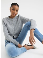 River Island Blue Mid Rise Skinny Jeans - Image 4 of 6