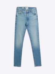 River Island Blue Mid Rise Skinny Jeans - Image 5 of 6