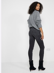 River Island Black Mid Rise Skinny Jeans - Image 2 of 4