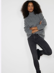 River Island Black Mid Rise Skinny Jeans - Image 3 of 4