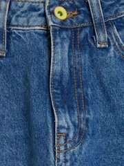 River Island Blue Slim High Rise Striaght Stretch 100% Cotton Jeans - Image 4 of 4