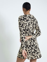 River Island Brown Leopard Print Mini Dress - Image 4 of 4