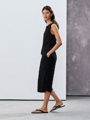 Negro - Textured Button Through Waistcoat - Imagen 2 de 7