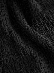 Negro - Textured Button Through Waistcoat - Imagen 7 de 7